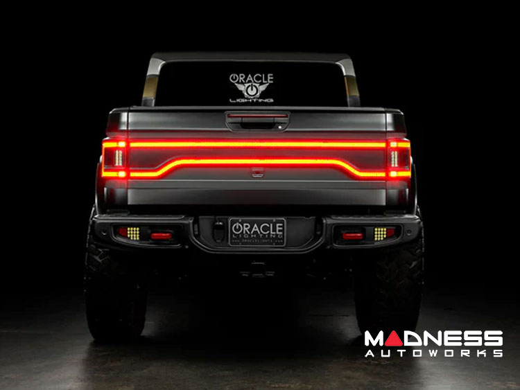 Jeep Gladiator JT Racetrack Series - LED Tailgate Panel - Smoked Lens